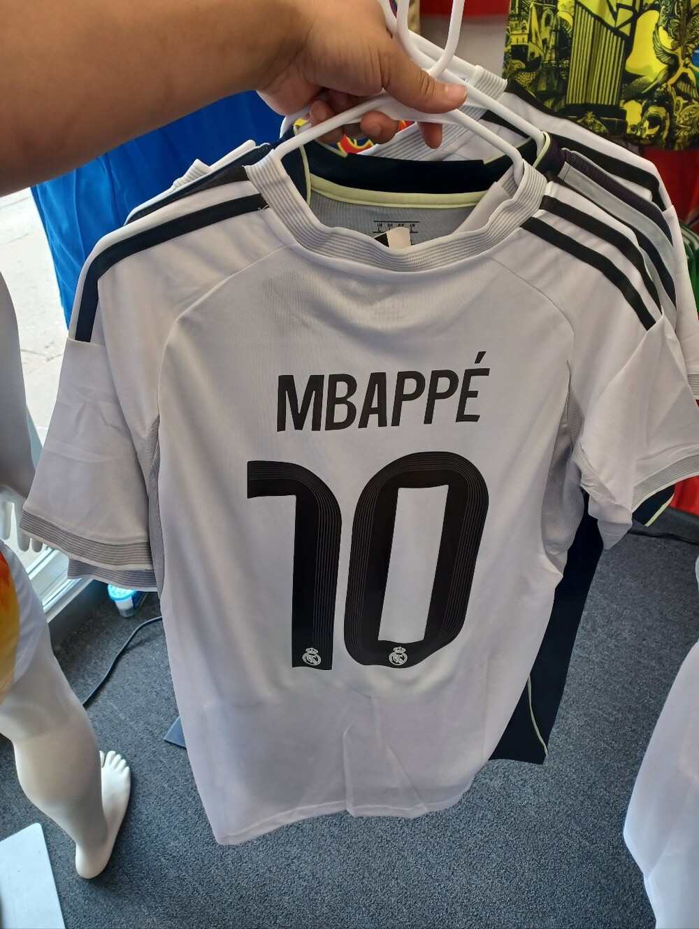 Adults  White Soccer Jersey with 'MBAPPÉ' and Number 10